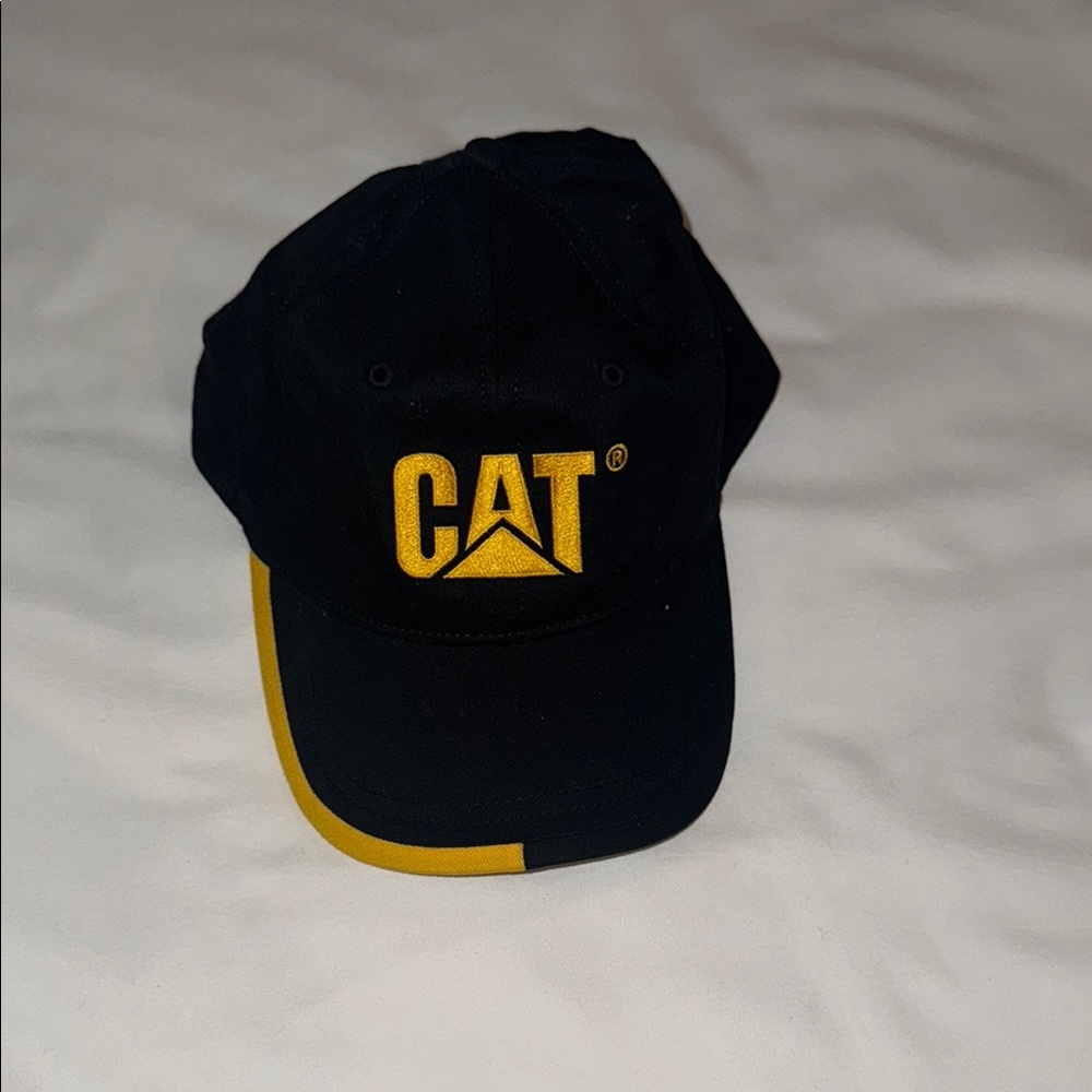 Cat -Caterpillar, Black and Yellow Cap